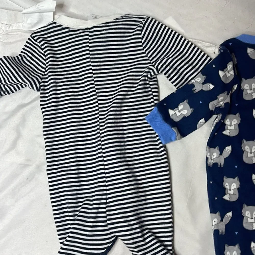 Gymboree Set Of 2 Sleeper Pajamas. Size 0-3 Months.